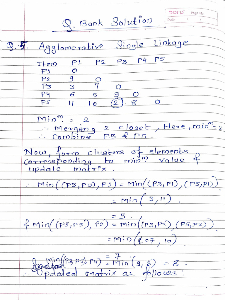 Agglomerative Clustering Single Linkage | PDF