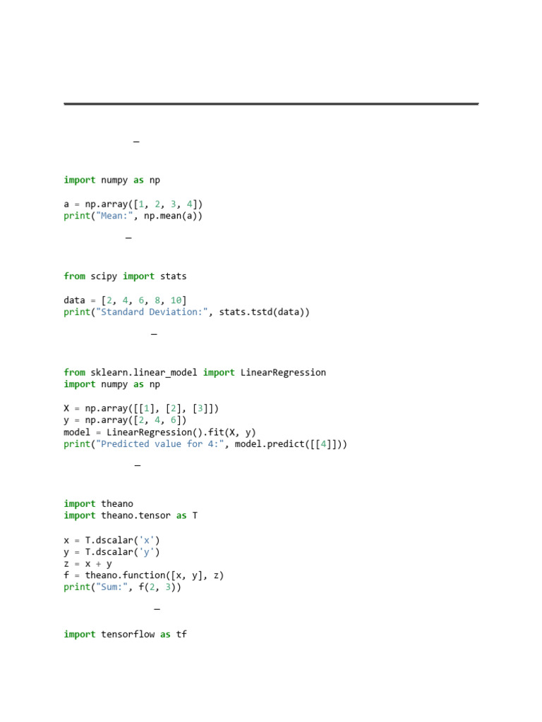 Python Libraries for Data Science | PDF | Applied Mathematics | Machine ...