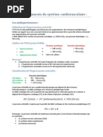 Les médicaments du système cardiovasculaire