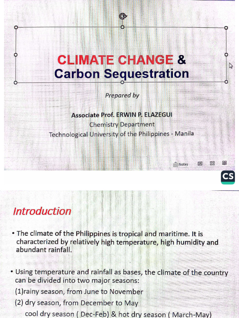 Climate Change & Carbon Sequestration | PDF