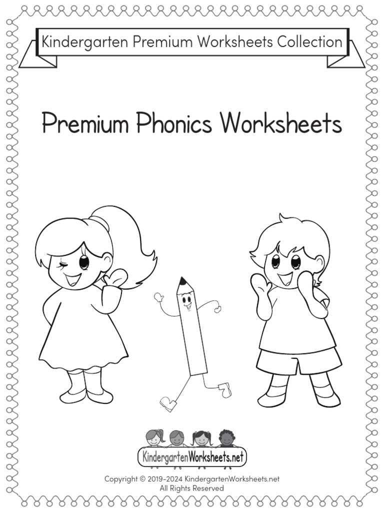 Premium Phonics Worksheets for Kids | PDF | All Rights Reserved
