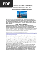 Download Call for Papers Peace Education SIG AERA  by ISPP_JSC SN93226517 doc pdf