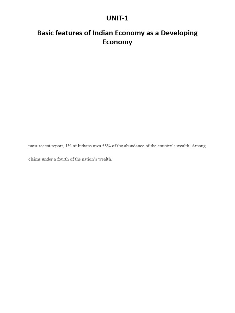 Challenges in Indian Economy Overview | PDF | Economic Growth | Gross ...