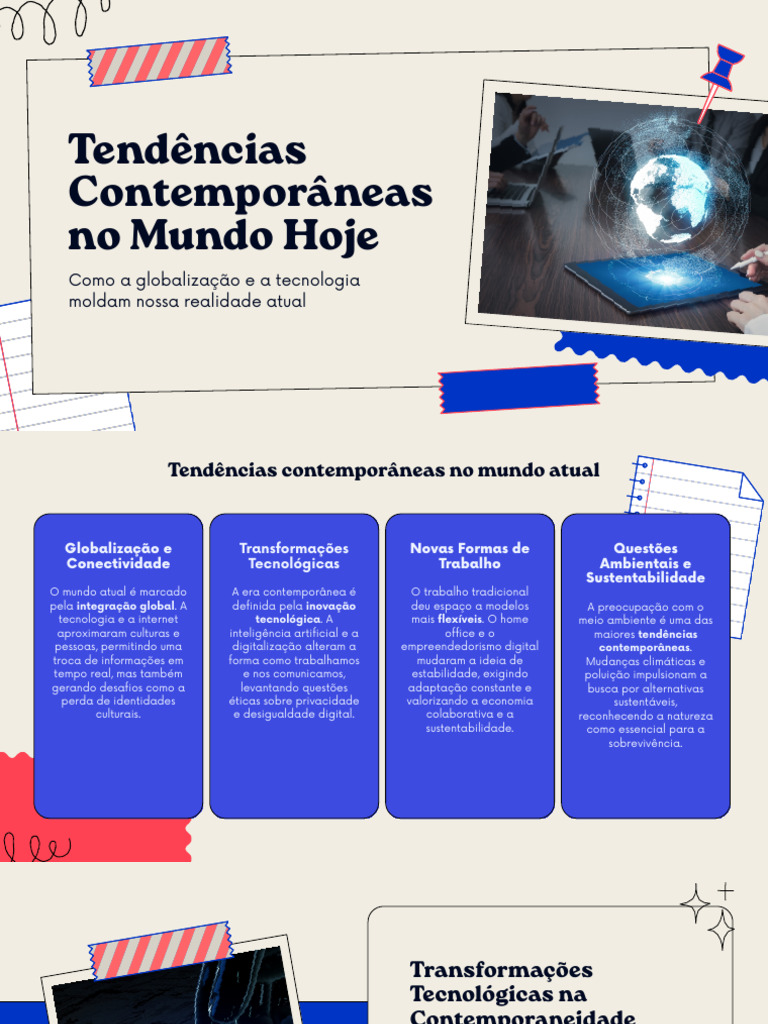 Apresentação - Tendências Contemporâneas No Mundo Hoje | PDF ...