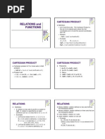 Relations and Functions: Cartesian Product