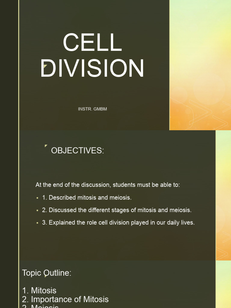 Cell Division: Mitosis and Meiosis Explained | PDF | Mitosis | Meiosis