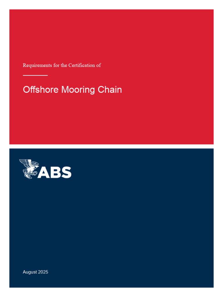39 Mooring Chain Reqts Aug25 | PDF | Nondestructive Testing | Welding
