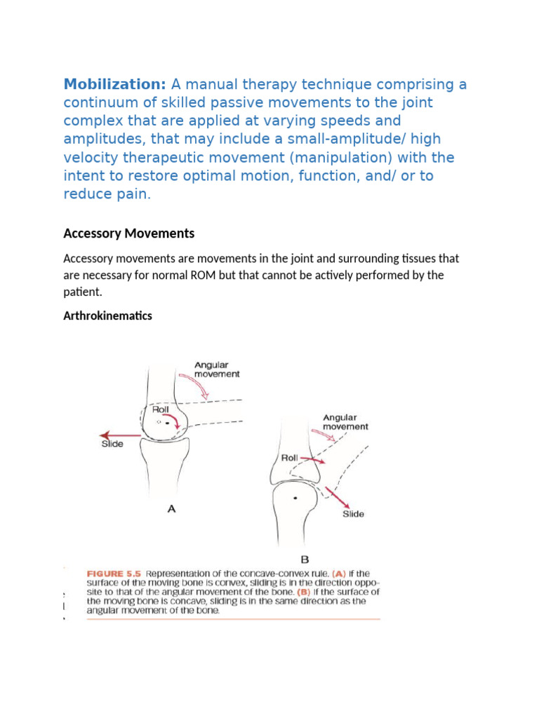 Joint Mobilization Techniques Explained | PDF