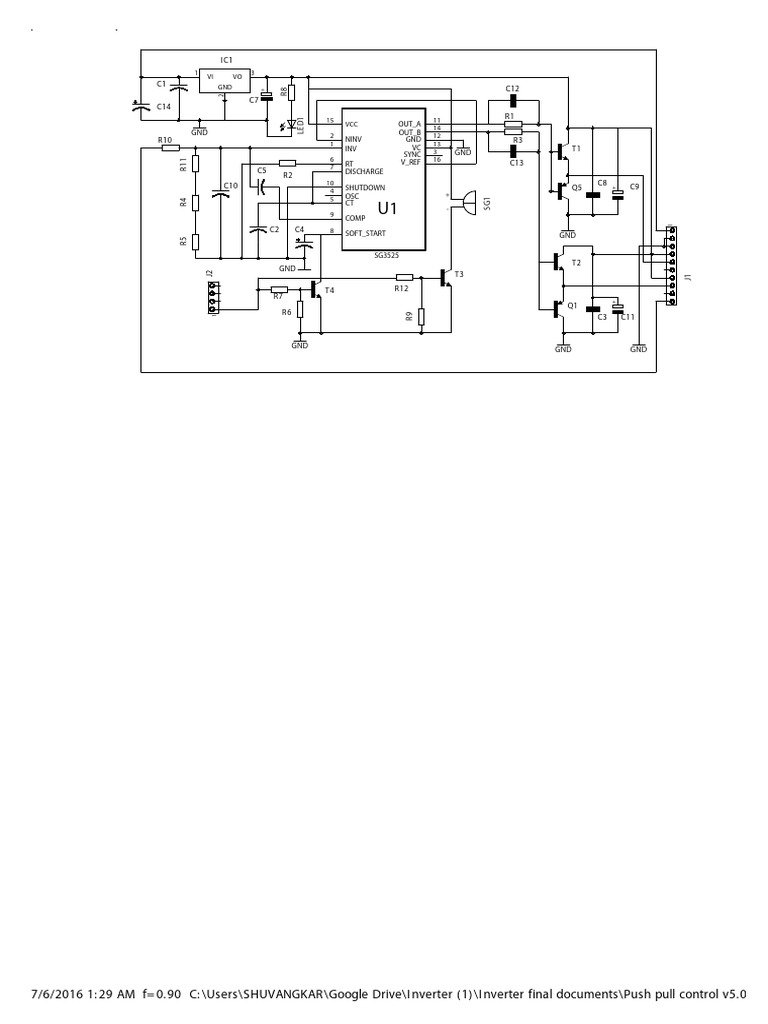 Push-Pull Control Circuit Design | PDF
