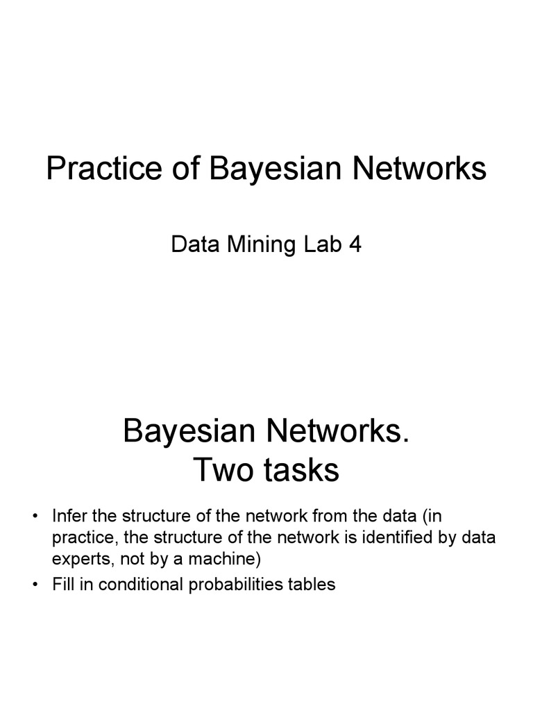 Bayesian Networks for Data Analysis | PDF | Bayesian Network | Bayesian ...