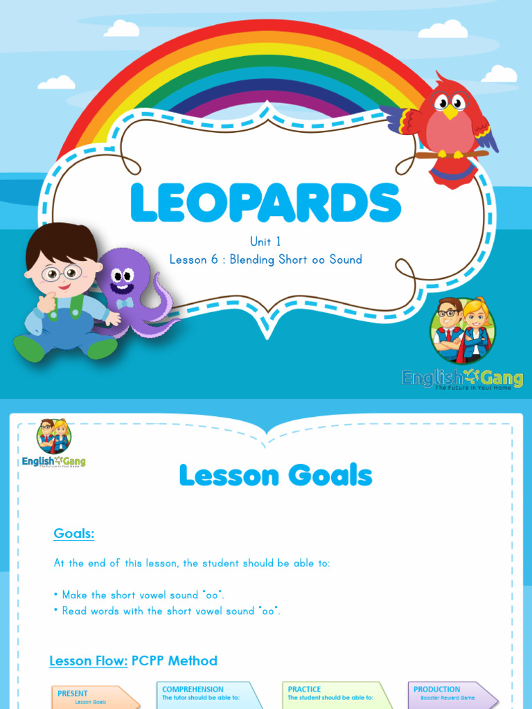 Leopards - Lesson 6 - Tutor's | PDF | Linguistics | Orthography