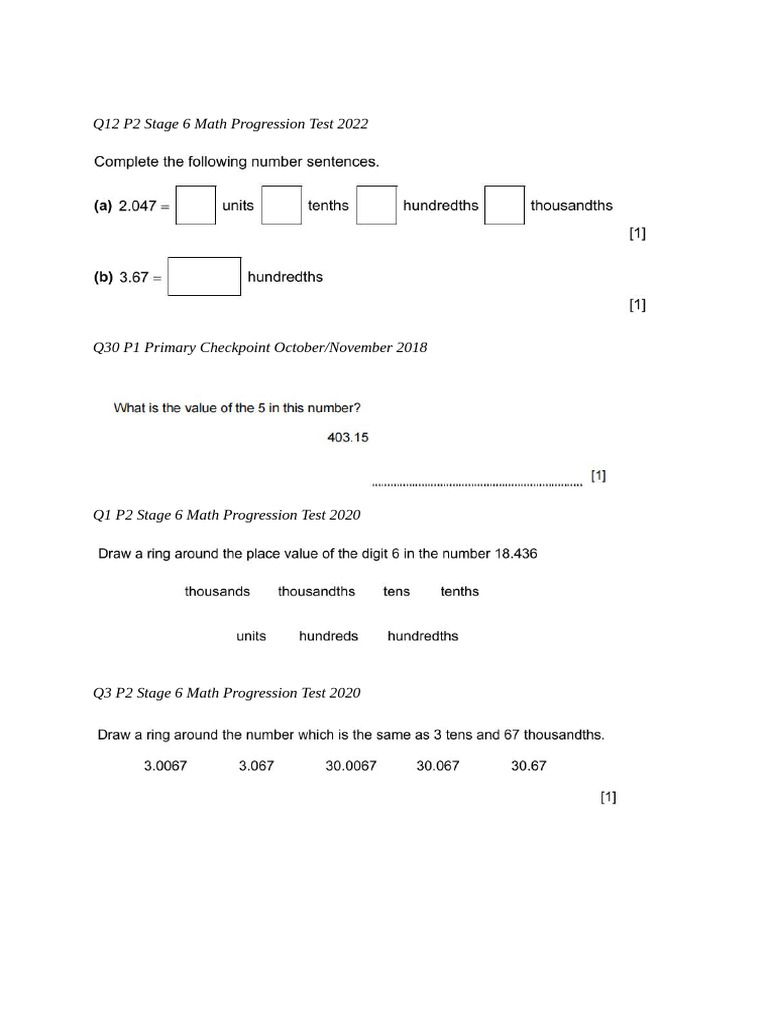 Rounding Decimals Notes | PDF