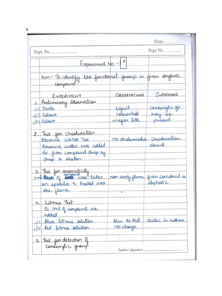 Exp 6 Acidic | PDF