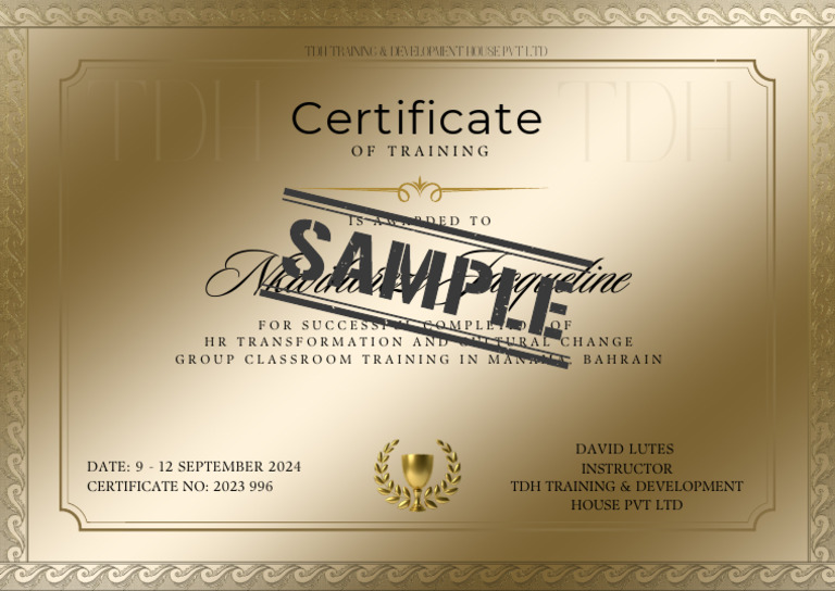 Certificate Sample | PDF