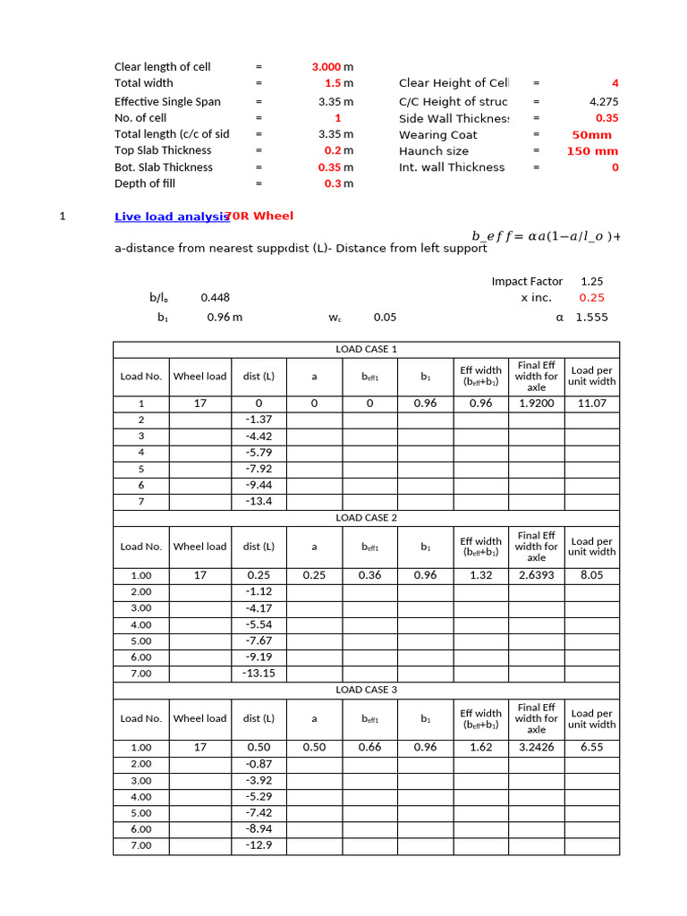 Load Case Analysis for Structural Design | PDF | Axle | Vehicle Parts