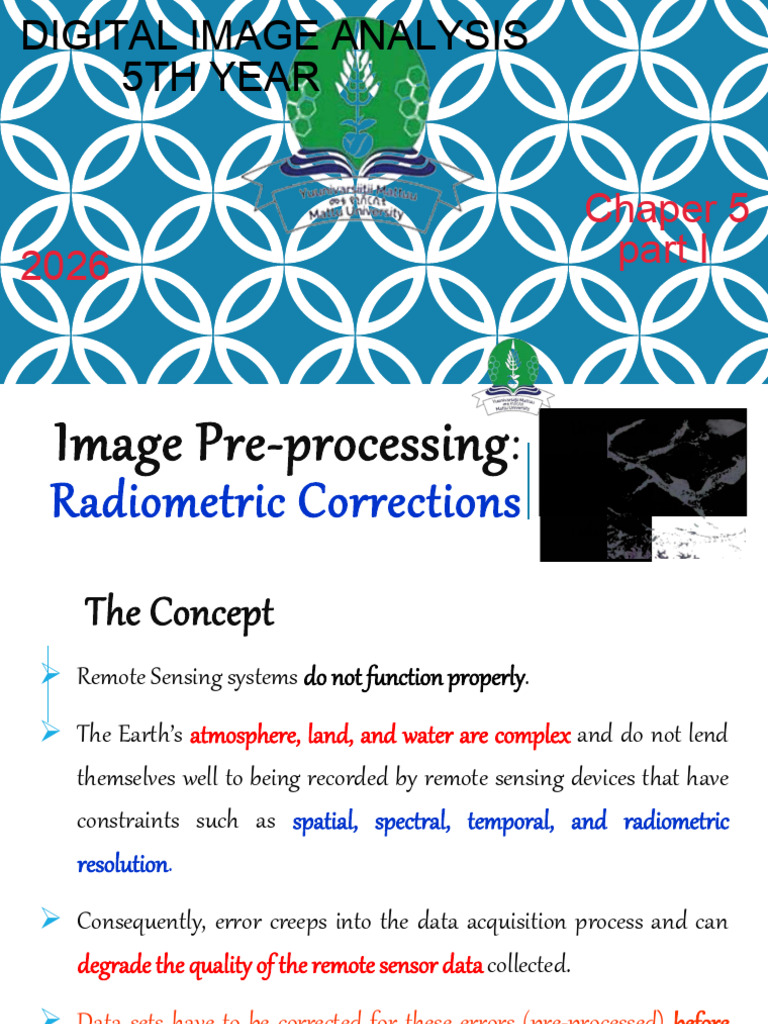 Radiometric Corrections in Remote Sensing | PDF | Remote Sensing