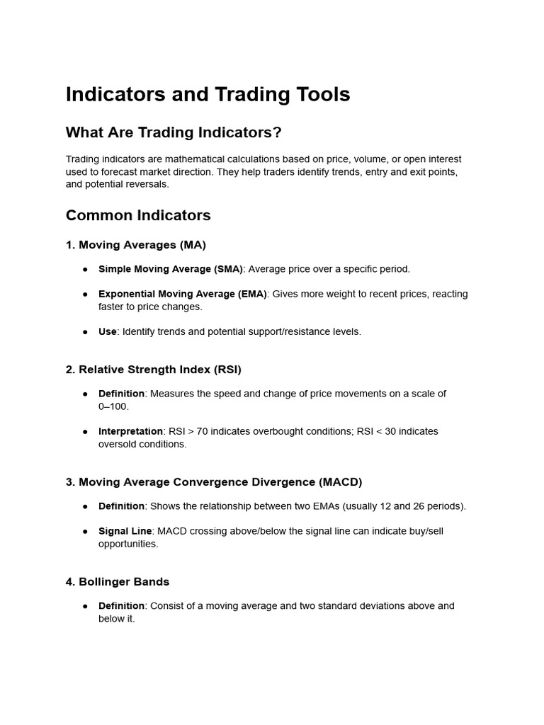 Essential Trading Indicators Guide | PDF