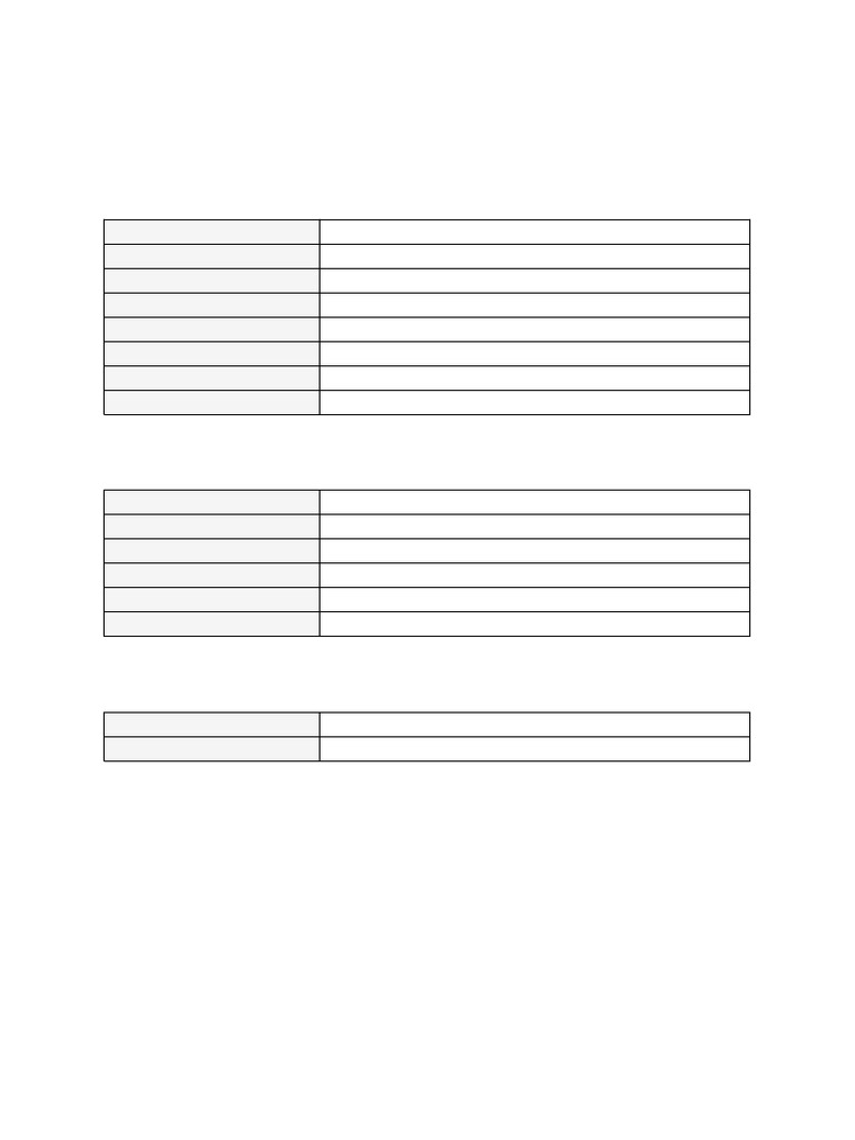 Personal Bio Data Template | PDF
