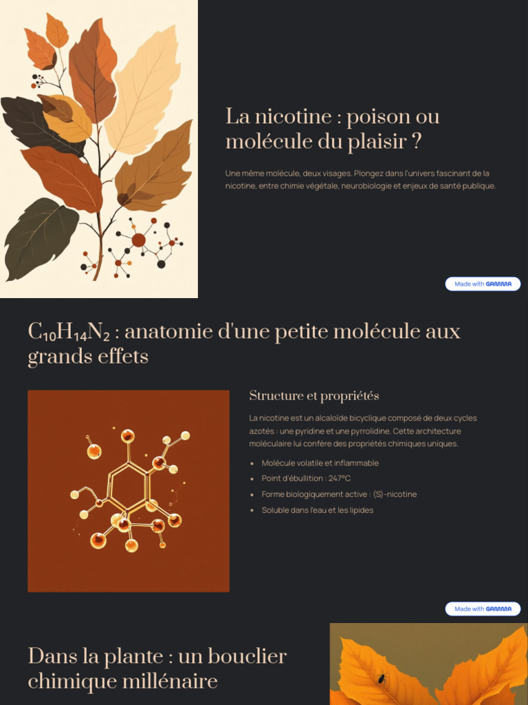 Nicotine : poison ou médicament ? | PDF | Nicotine | Sevrage (toxicologie)