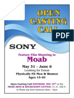 Casting Call May 19 Moab