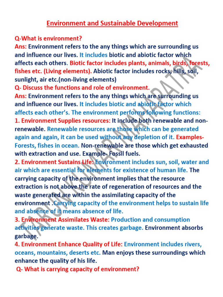 Environment and Sustainable Development Insights | PDF | Ozone ...