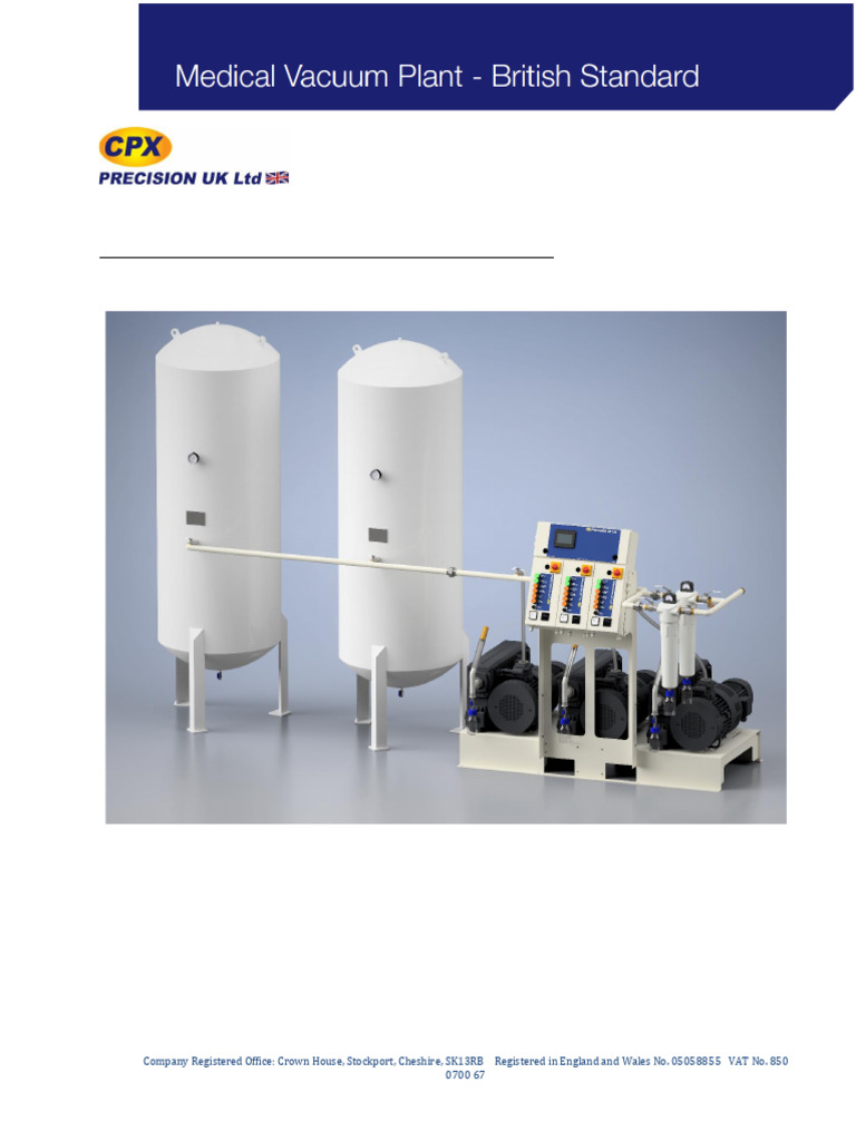 Triplex Medical Vacuum Plant Manual | PDF | Electromagnetic ...