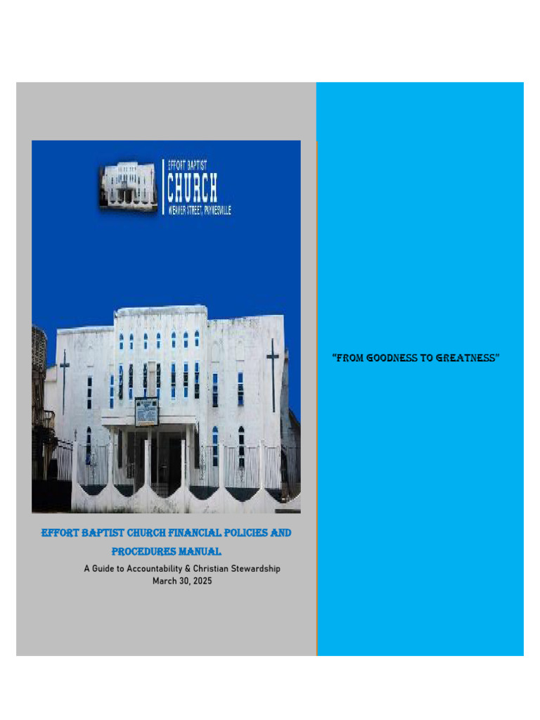 EBC Financial Policies Manual 2025 | PDF | Budget | Expense