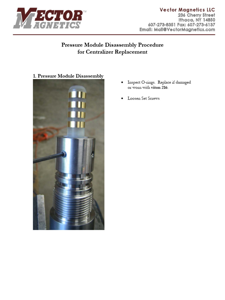 Pressure Module Disassembly Guide | PDF | Electrical Connector | Screw