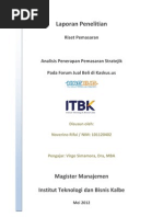 Download MM ITBK-Analisis Penerapan Pemasaran Stratejik Pada Forum Jual Beli di Kaskusus-Riset Pemasaran by Noverino Rifai by Noverino Rifai SN93232467 doc pdf
