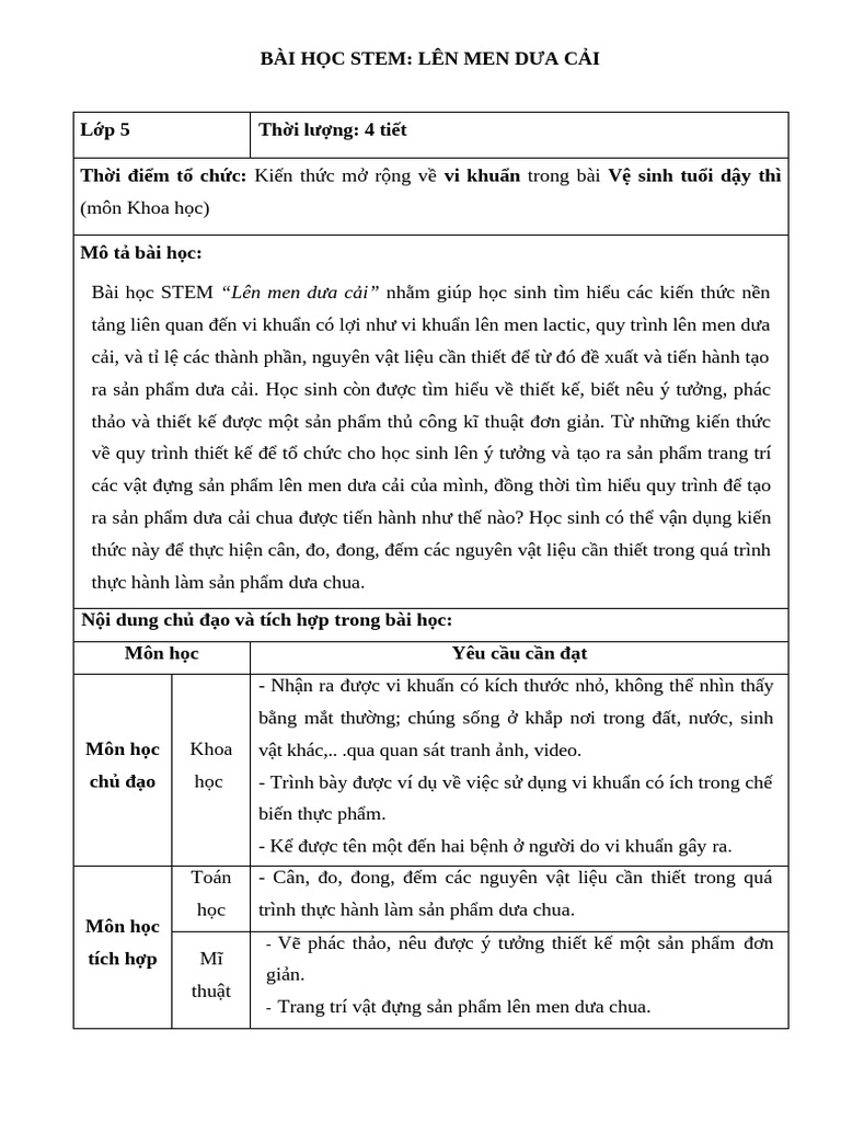Vi khuẩn stem 5 | PDF