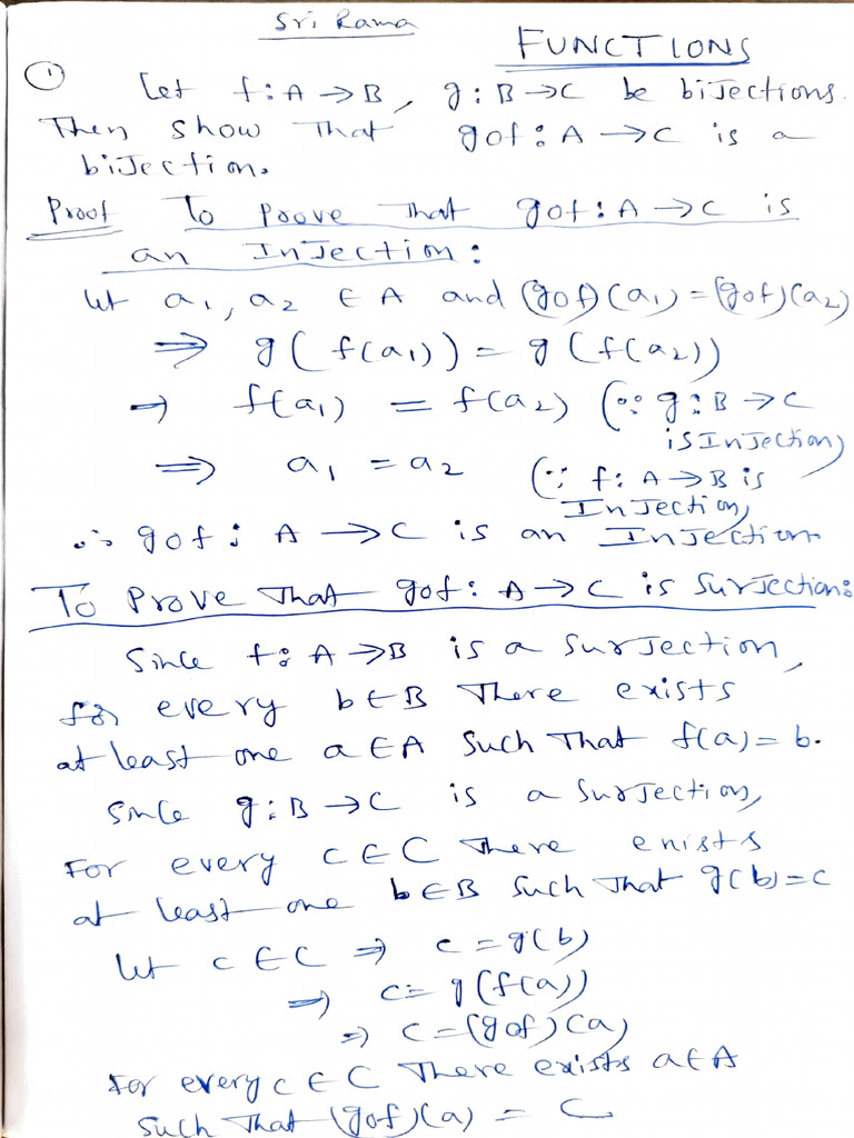 Understanding Bijections and Functions | PDF