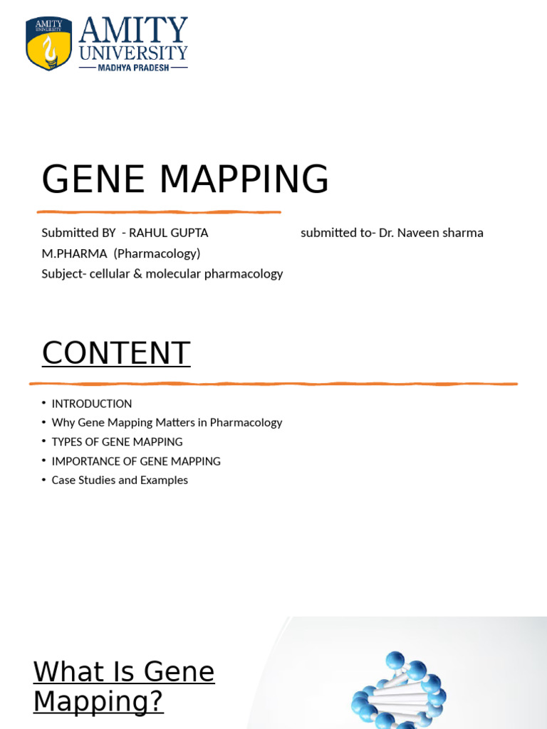 Gene Mapping in Pharmacology Explained | PDF | Genetics | Life Sciences