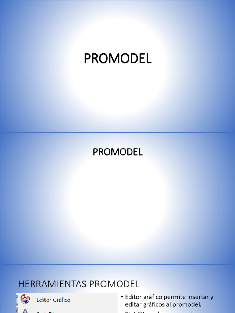 Software de Simulación ProModel: Herramientas y Modelos | PDF | Simulación