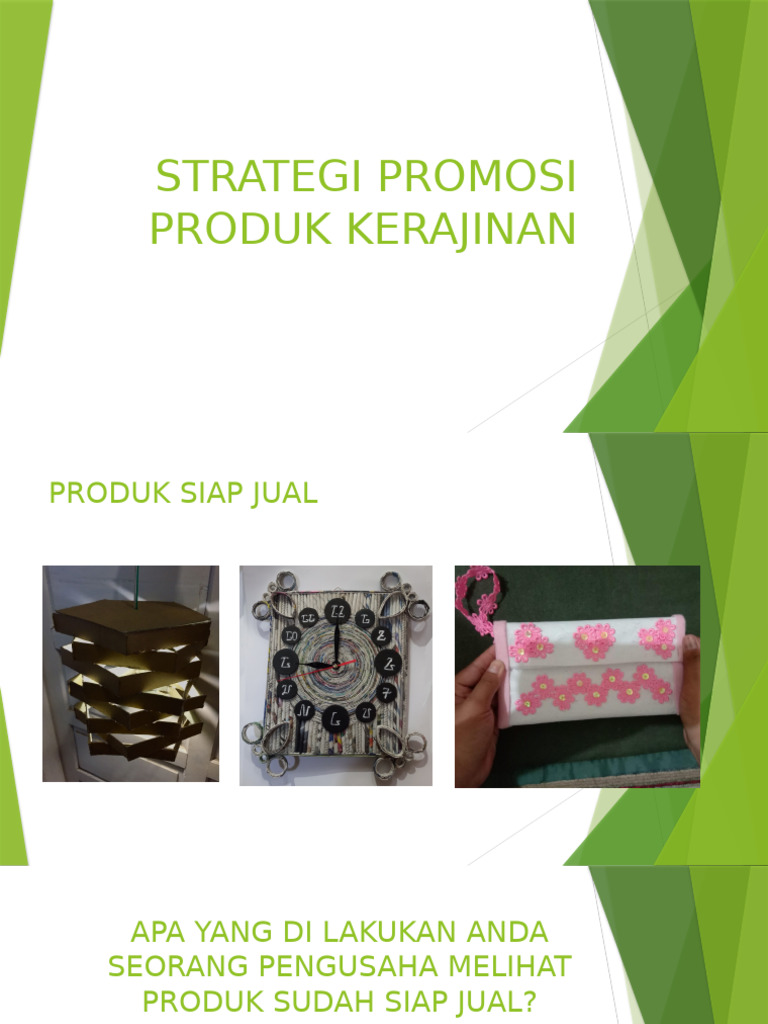 Strategi Promosi Produk Kerajinan | PDF