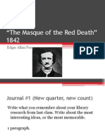 "The Masque of The Red Death" 1842: Edgar Allan Poe