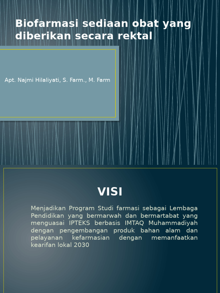 13 Biofar Biofarmasi Sediaan Obat Yang Diberikan Secara Rektal-1 | PDF