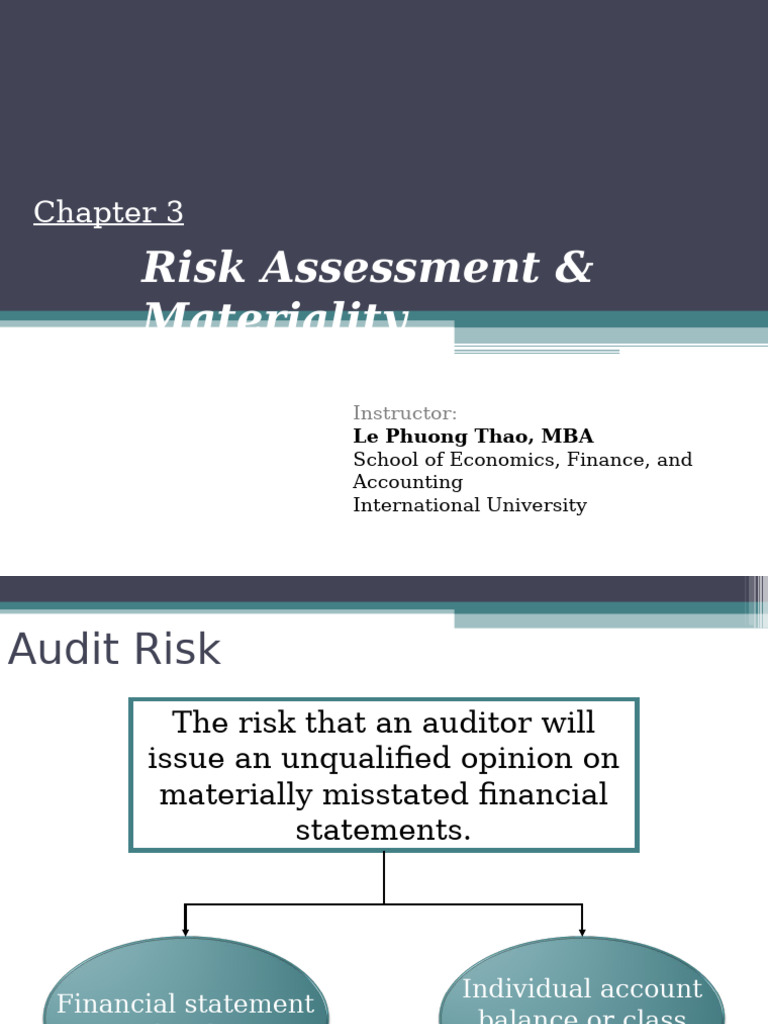 Audit Risk and Materiality Assessment | PDF | Audit | Risk