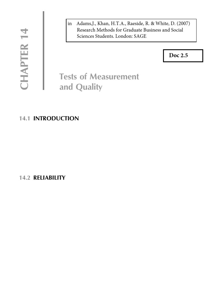 Measurement Reliability and Validity Explained | PDF | Validity ...