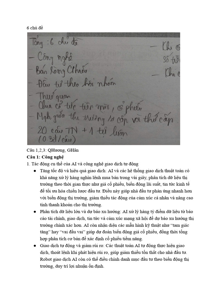 Ôn Thi CH NG Khoán | PDF