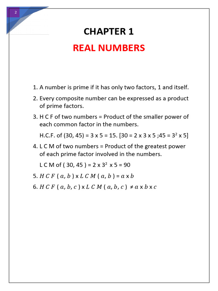 Real Numbers and Polynomial Concepts | PDF | Factorization | Quadratic ...