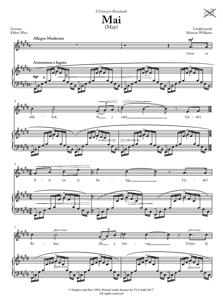 Partition de musique galloise | PDF