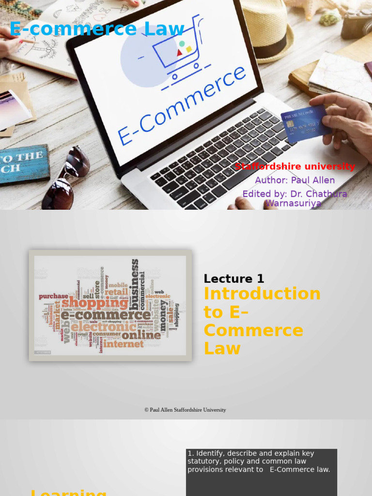 1 E-Commerce Introduction and History | PDF | Goods | Property