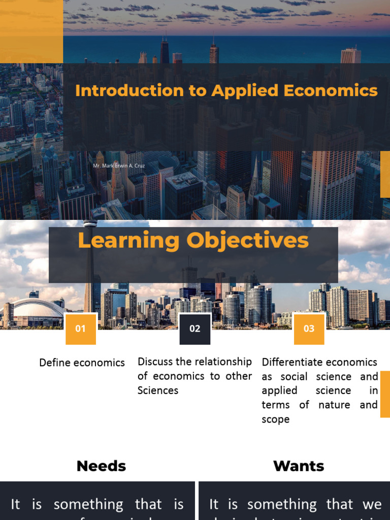 Understanding Applied Economics Basics | PDF | Economics | Science