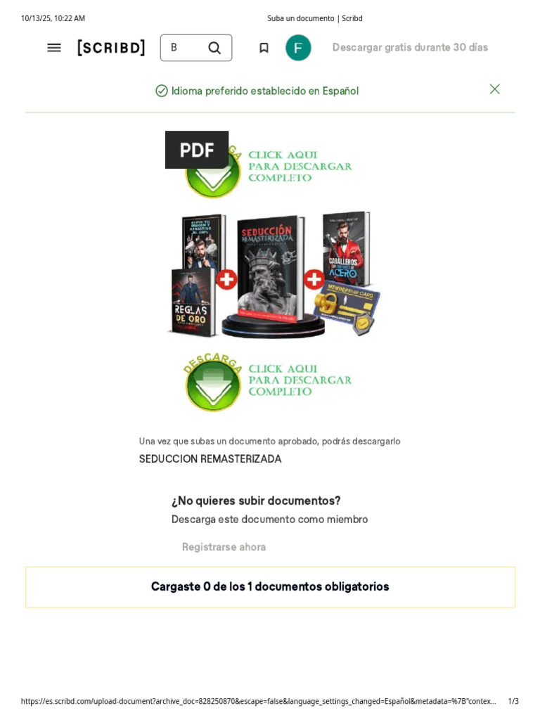 Cómo subir documentos en Scribd | PDF | Scribd
