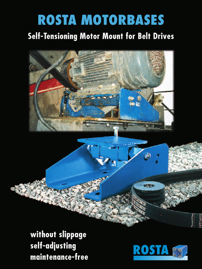 ROSTA Self-Tensioning Motorbases | PDF | Belt (Mechanical) | Screw