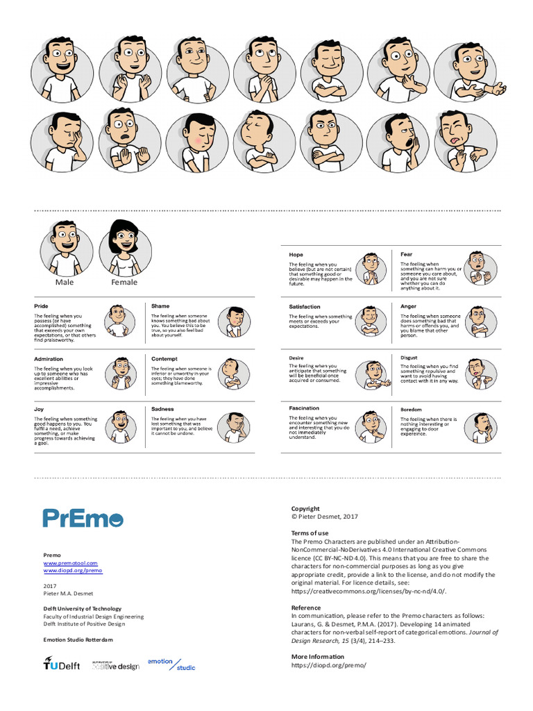 Premo Characters License and Use Guide | PDF