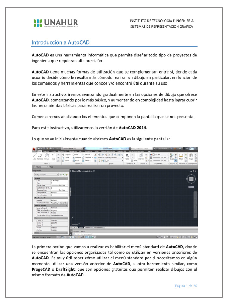 05-Introducción A AutoCAD | PDF | Cad automático | Menú (Computación)