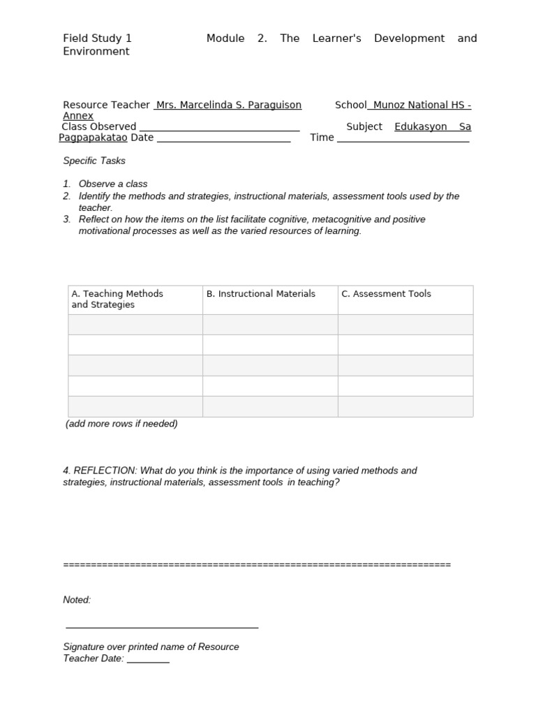 Module 2. The Learners Development and Environment | PDF