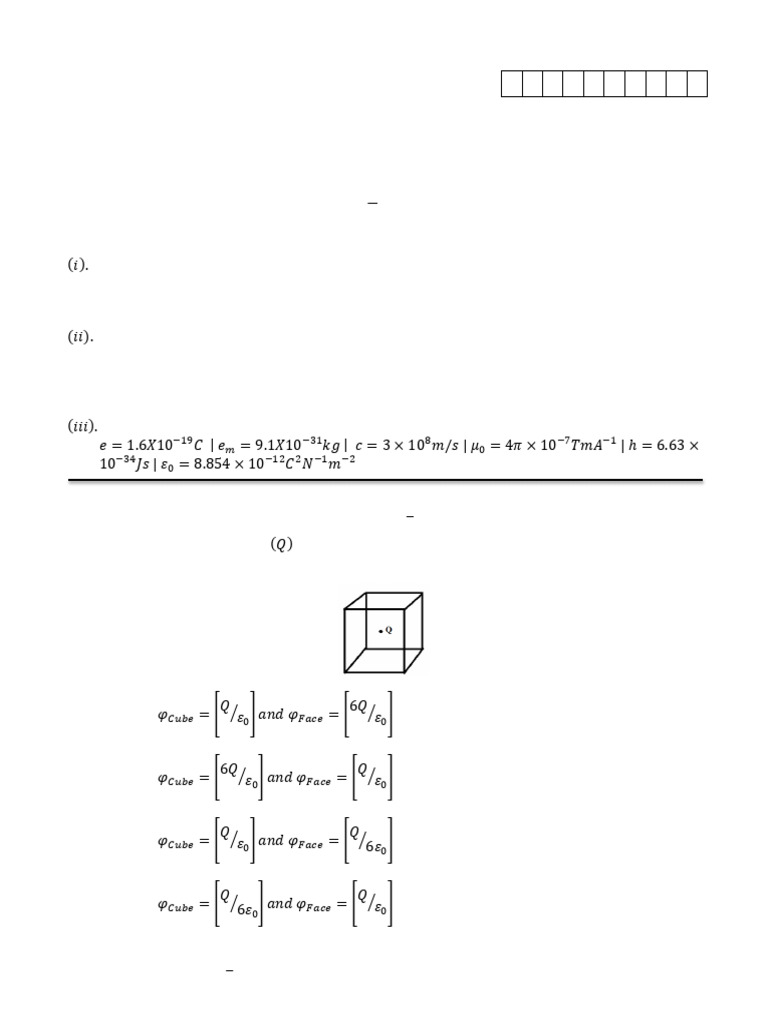 Electric Charges and Fields and Electrostatic Potential and Capacitance ...