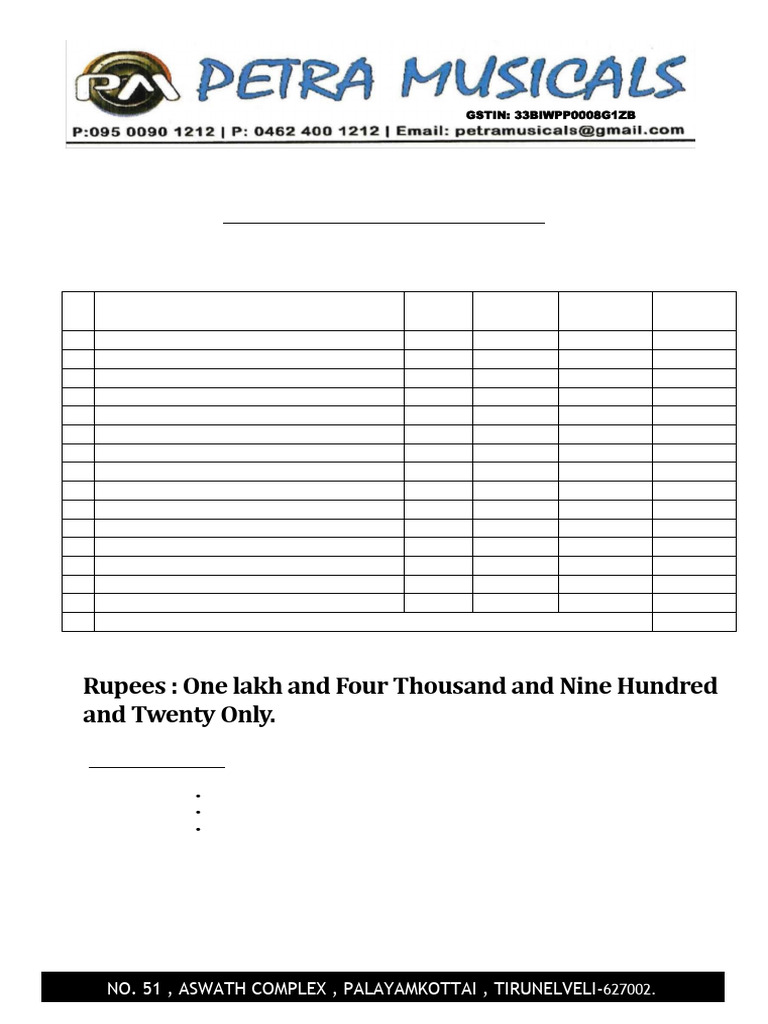 Musical Equipment Price Quote | PDF | Necked Lutes | Electronics